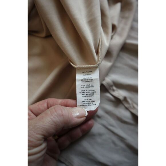 Show Me Your Mumu Women Sz M Beige Princess Di Stretch Ballgown Maxi Skirt - Picture 9 of 14